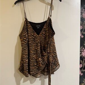 City Chic Brown Blouse Elegant Top